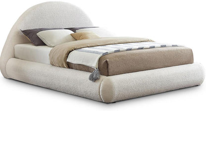 Meridian Furniture - Rudy Cream Teddy Fabric King Bed - RudyCream-K veiw 1