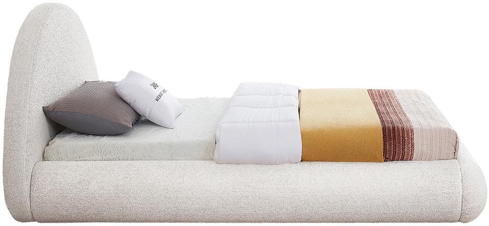 Meridian Furniture - Rudy Cream Teddy Fabric Twin Bed - RudyCream-T veiw 5