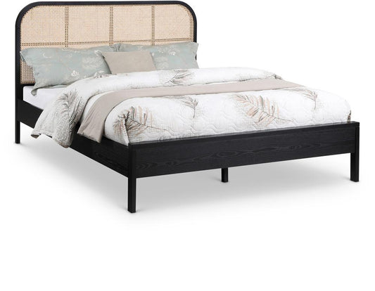 Meridian Furniture - Siena Black Ash Wood Full Bed - SienaBlack-F veiw 1