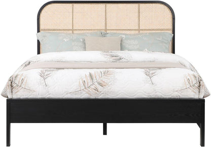 Meridian Furniture - Siena Black Ash Wood Full Bed - SienaBlack-F veiw 3