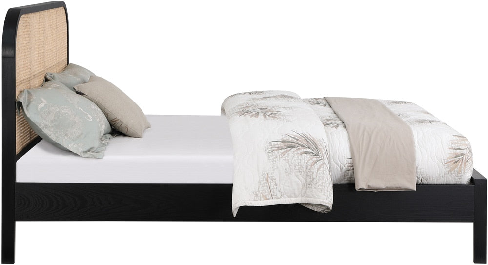 Meridian Furniture - Siena Black Ash Wood Full Bed - SienaBlack-F veiw 4