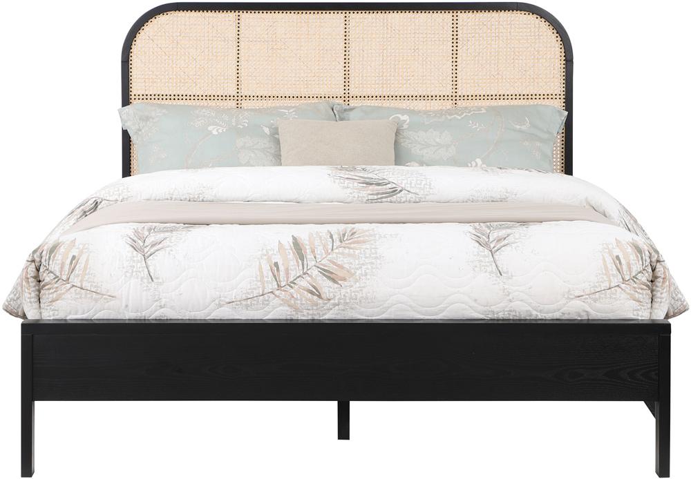 Meridian Furniture - Siena Black Ash Wood King Bed - SienaBlack-K veiw 3