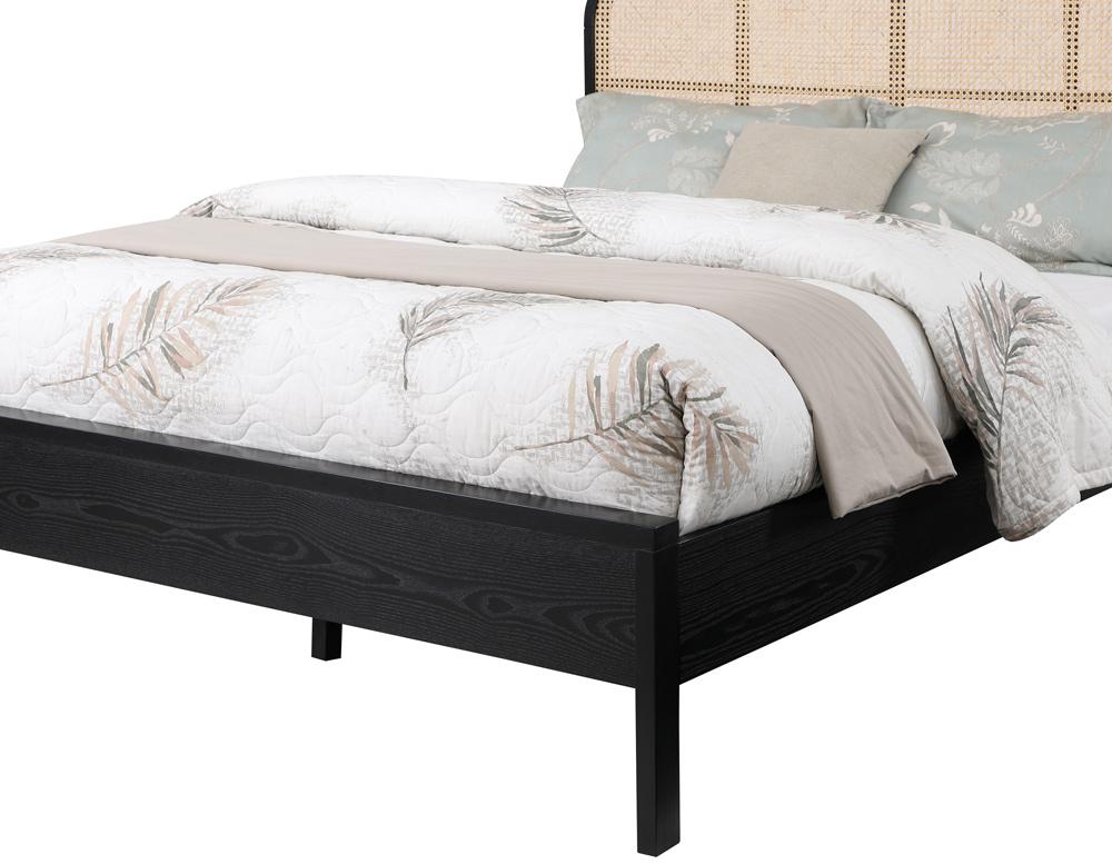 Meridian Furniture - Siena Black Ash Wood Queen Bed - SienaBlack-Q veiw 6
