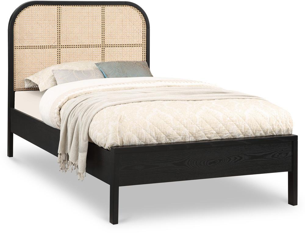 Meridian Furniture - Siena Black Ash Wood Twin Bed - SienaBlack-T veiw 1