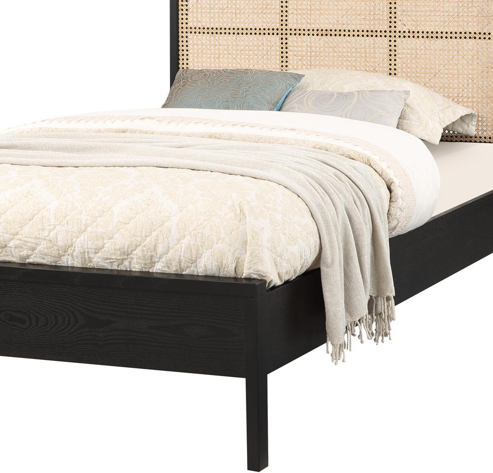 Meridian Furniture - Siena Black Ash Wood Twin Bed - SienaBlack-T veiw 6