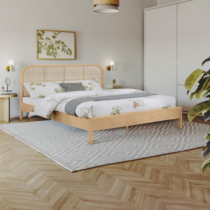 Meridian Furniture - Siena Natural Ash Wood King Bed - SienaNatural-K veiw 2