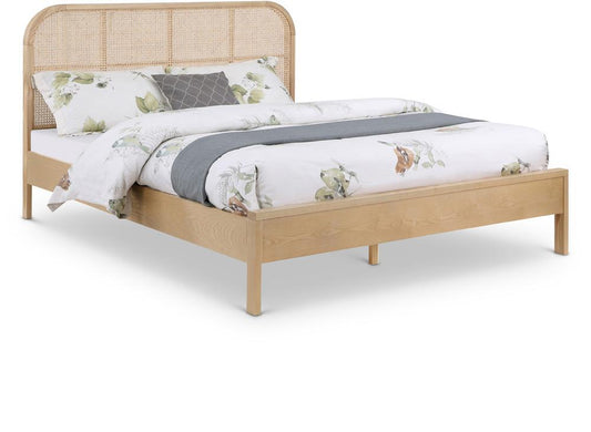 Meridian Furniture - Siena Natural Ash Wood Queen Bed - SienaNatural-Q veiw 1