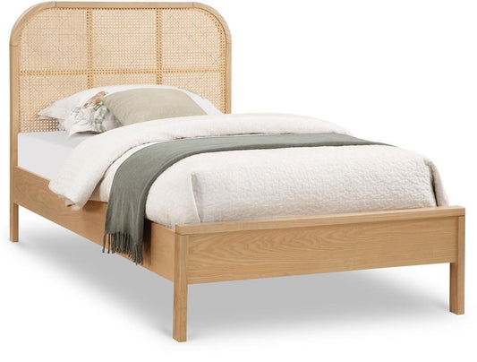 Meridian Furniture - Siena Natural Ash Wood Twin Bed - SienaNatural-T veiw 1