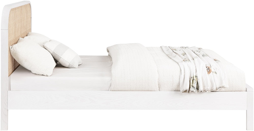Meridian Furniture - Siena White Ash Wood Full Bed - SienaWhite-F veiw 4