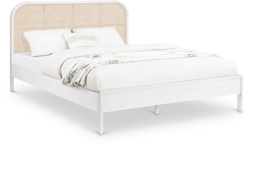 Meridian Furniture - Siena White Ash Wood King Bed - SienaWhite-K veiw 1