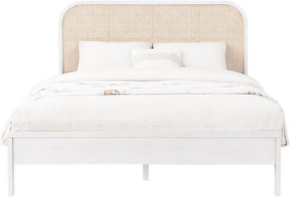 Meridian Furniture - Siena White Ash Wood King Bed - SienaWhite-K veiw 3
