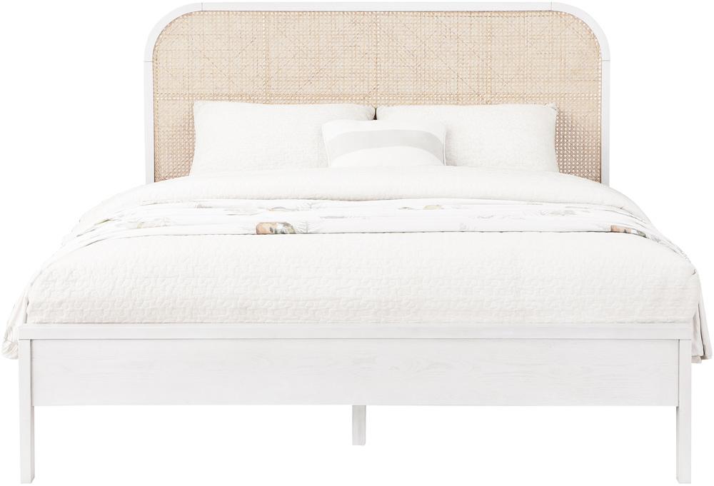 Meridian Furniture - Siena White Ash Wood Queen Bed - SienaWhite-Q veiw 3