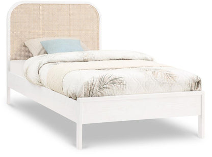 Meridian Furniture - Siena White Ash Wood Twin Bed - SienaWhite-T veiw 1