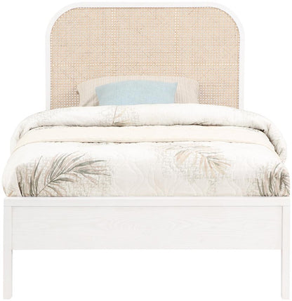Meridian Furniture - Siena White Ash Wood Twin Bed - SienaWhite-T veiw 3