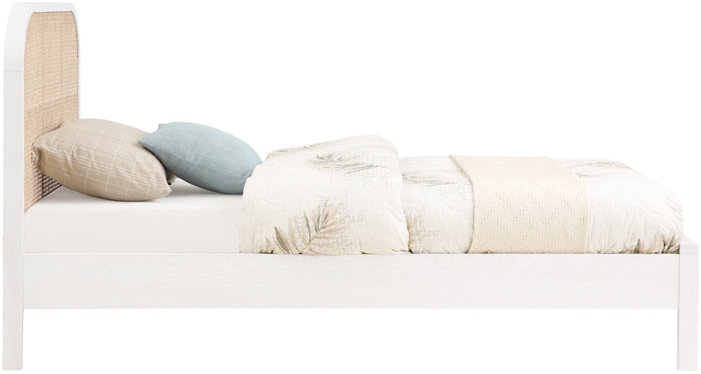 Meridian Furniture - Siena White Ash Wood Twin Bed - SienaWhite-T veiw 4