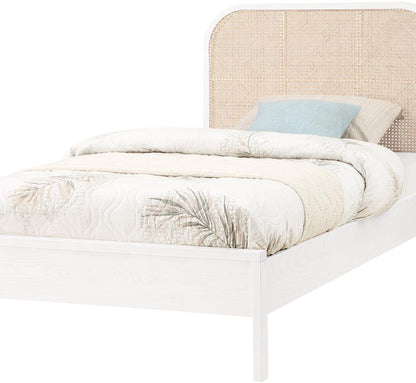 Meridian Furniture - Siena White Ash Wood Twin Bed - SienaWhite-T veiw 6