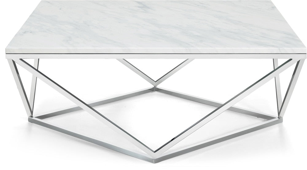 Meridian Furniture - Skyler Chrome Coffee Table - 2Pc - 244-C veiw 3