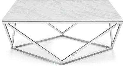 Meridian Furniture - Skyler Chrome Coffee Table - 2Pc - 244-C veiw 3