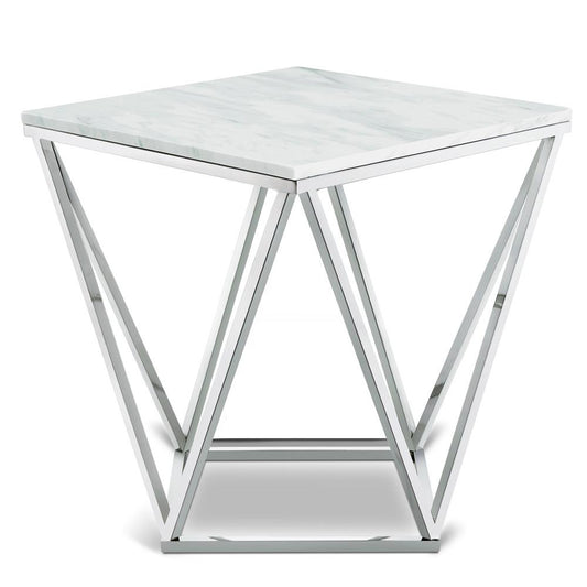 Meridian Furniture - Skyler Chrome End Table - 2Pc - 244-E veiw 1