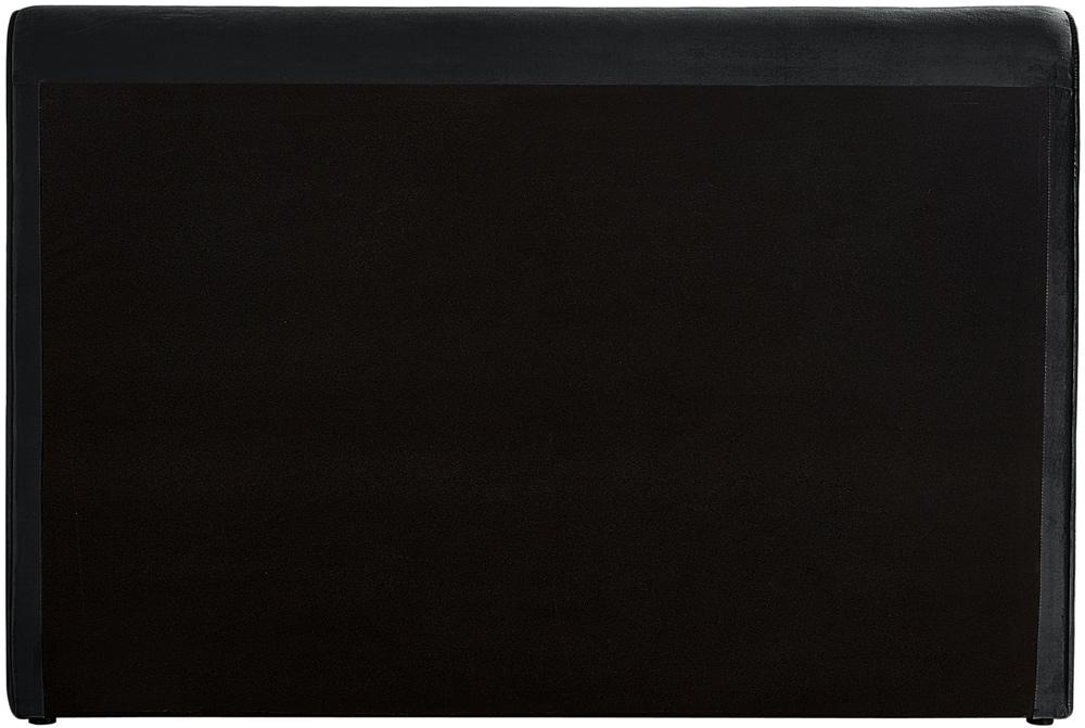 Meridian Furniture - Sloan Black Velvet Queen Bed - SloanBlack-Q veiw 6