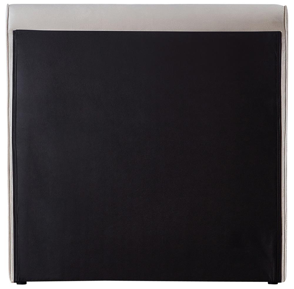 Meridian Furniture - Sloan Cream Velvet Twin Bed - SloanCream-T veiw 6