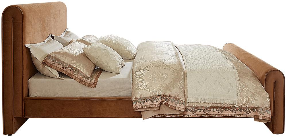 Meridian Furniture - Sloan Saddle Velvet King Bed - SloanSaddle-K veiw 5