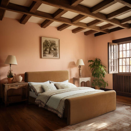 Meridian Furniture - Sloan Saddle Velvet Queen Bed - SloanSaddle-Q veiw 2