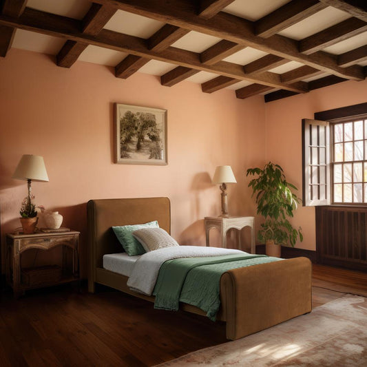 Meridian Furniture - Sloan Saddle Velvet Twin Bed - SloanSaddle-T veiw 2