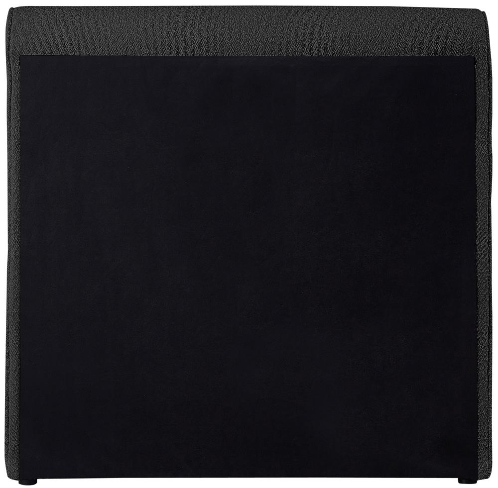 Meridian Furniture - Stylus Black Boucle Fabric Twin Bed - StylusBlack-T veiw 6