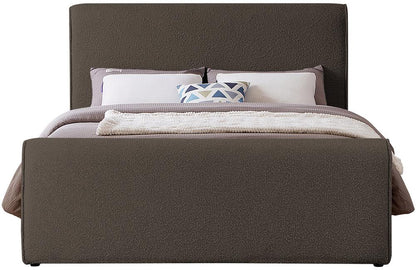 Meridian Furniture - Stylus Brown Boucle Fabric Full Bed - StylusBrown-F veiw 3