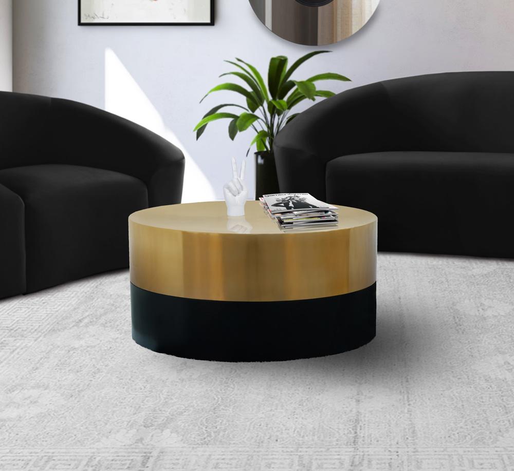 Meridian Furniture - Sun Black / Gold Coffee Table - 287-CT veiw 2