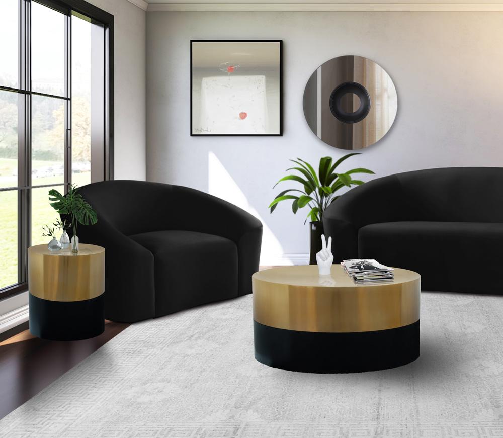 Meridian Furniture - Sun Black / Gold Coffee Table - 287-CT veiw 4