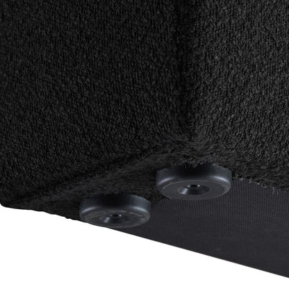 Meridian Furniture - Terra Black Boucle Fabric Queen Bed - TerraBlack-Q veiw 7