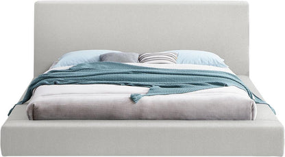 Meridian Furniture - Terra Cream Boucle Fabric King Bed - TerraCream-K veiw 3