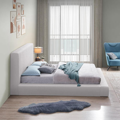 Meridian Furniture - Terra Cream Boucle Fabric King Bed - TerraCream-K veiw 5
