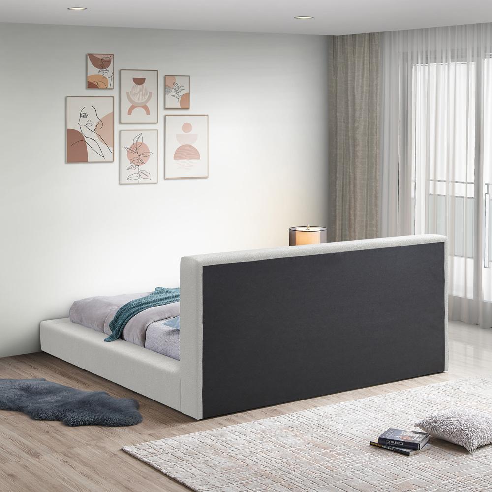 Meridian Furniture - Terra Cream Boucle Fabric King Bed - TerraCream-K veiw 6