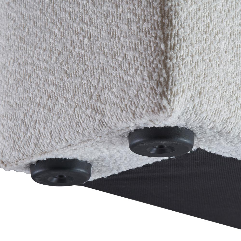 Meridian Furniture - Terra Cream Boucle Fabric Queen Bed - TerraCream-Q veiw 7