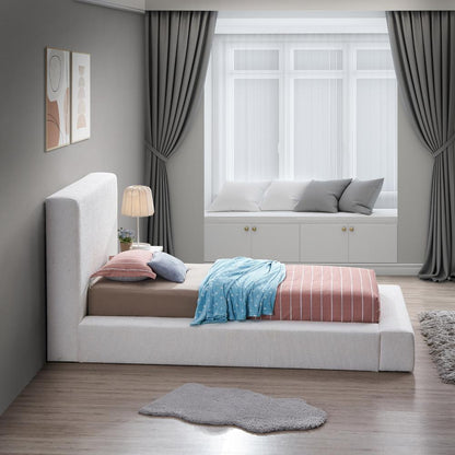Meridian Furniture - Terra Cream Boucle Fabric Twin Bed - TerraCream-T veiw 5