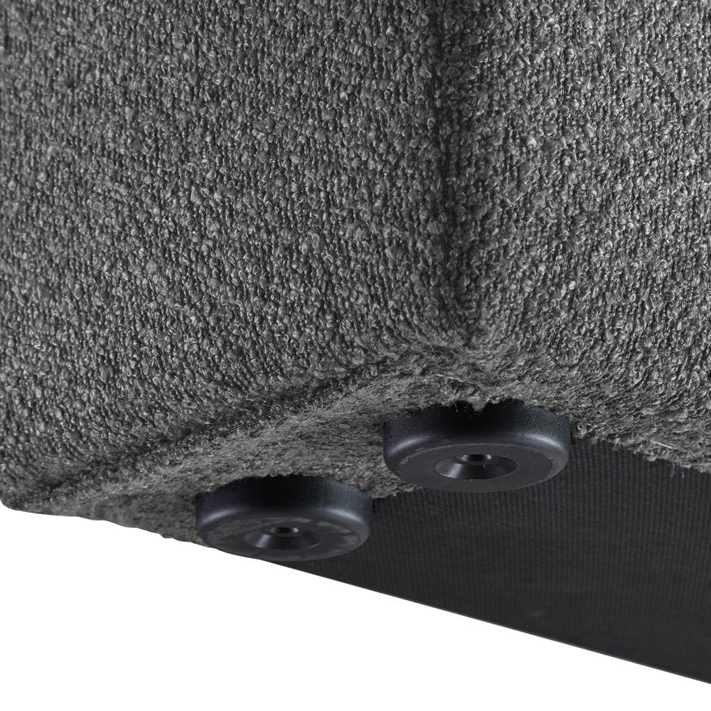 Meridian Furniture - Terra Grey Boucle Fabric Queen Bed - TerraGrey-Q veiw 7