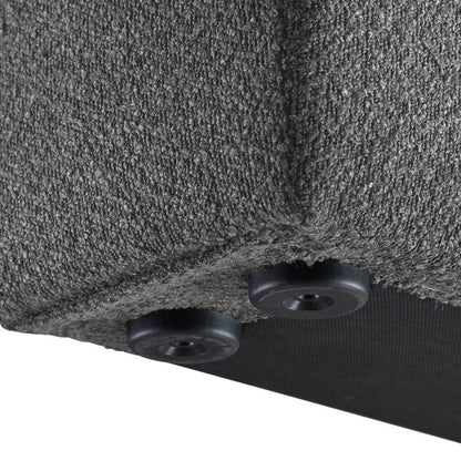 Meridian Furniture - Terra Grey Boucle Fabric Twin Bed - TerraGrey-T veiw 7