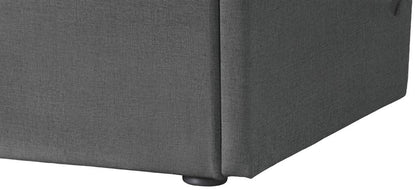 Meridian Furniture - Tess Grey Velvet King Bed - TessGrey-K veiw 7