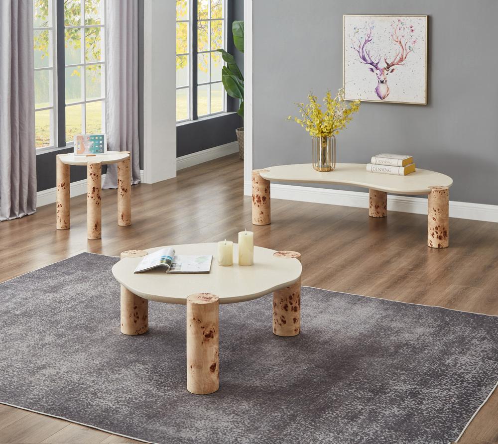 Meridian Furniture - Thor Burl Coffee Table - 99037-CT veiw 5