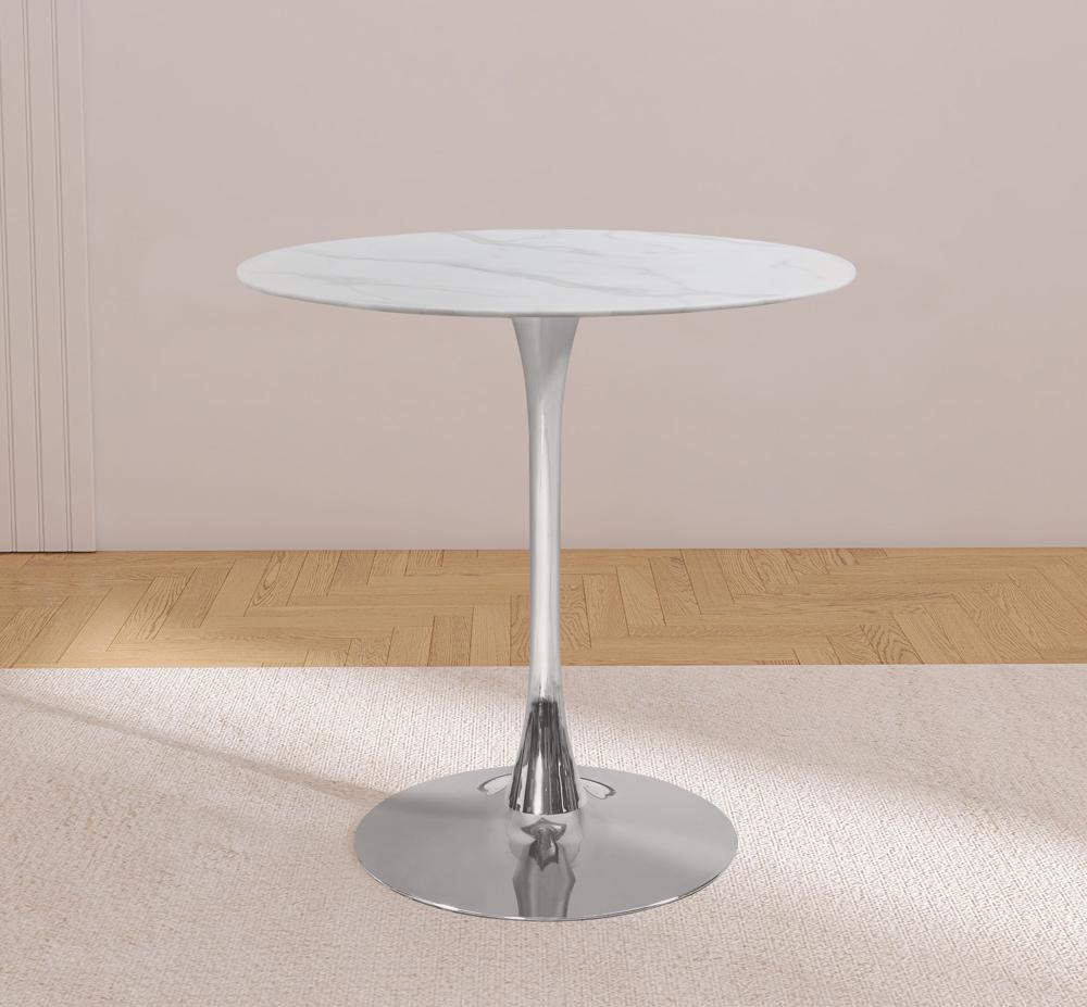 Meridian Furniture - Tulip Chrome Counter Height Table - 927-T veiw 2