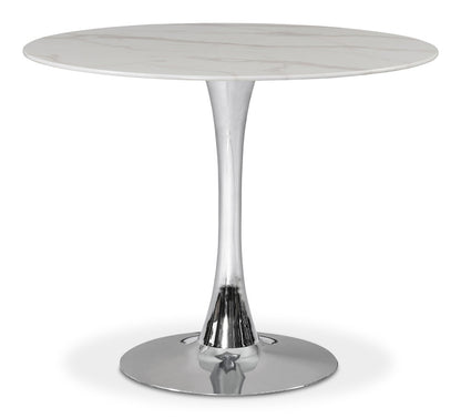 Meridian Furniture - Tulip Chrome Dining Table - 972-T veiw 1
