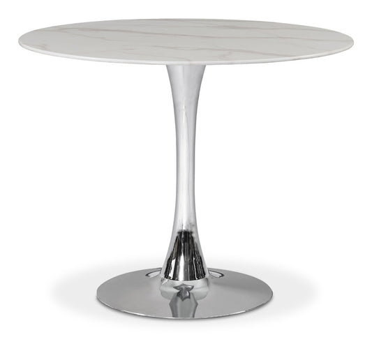Meridian Furniture - Tulip Chrome Dining Table - 972-T veiw 1