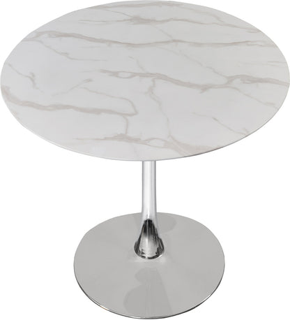 Meridian Furniture - Tulip Chrome Dining Table - 972-T veiw 3