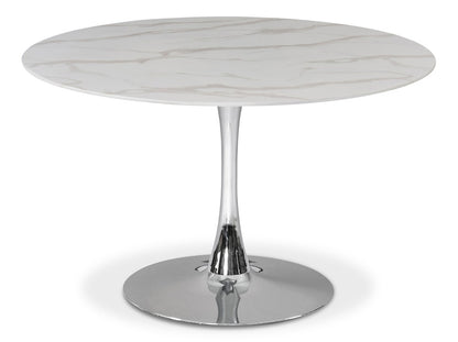 Meridian Furniture - Tulip Chrome Dining Table - 976-T veiw 1