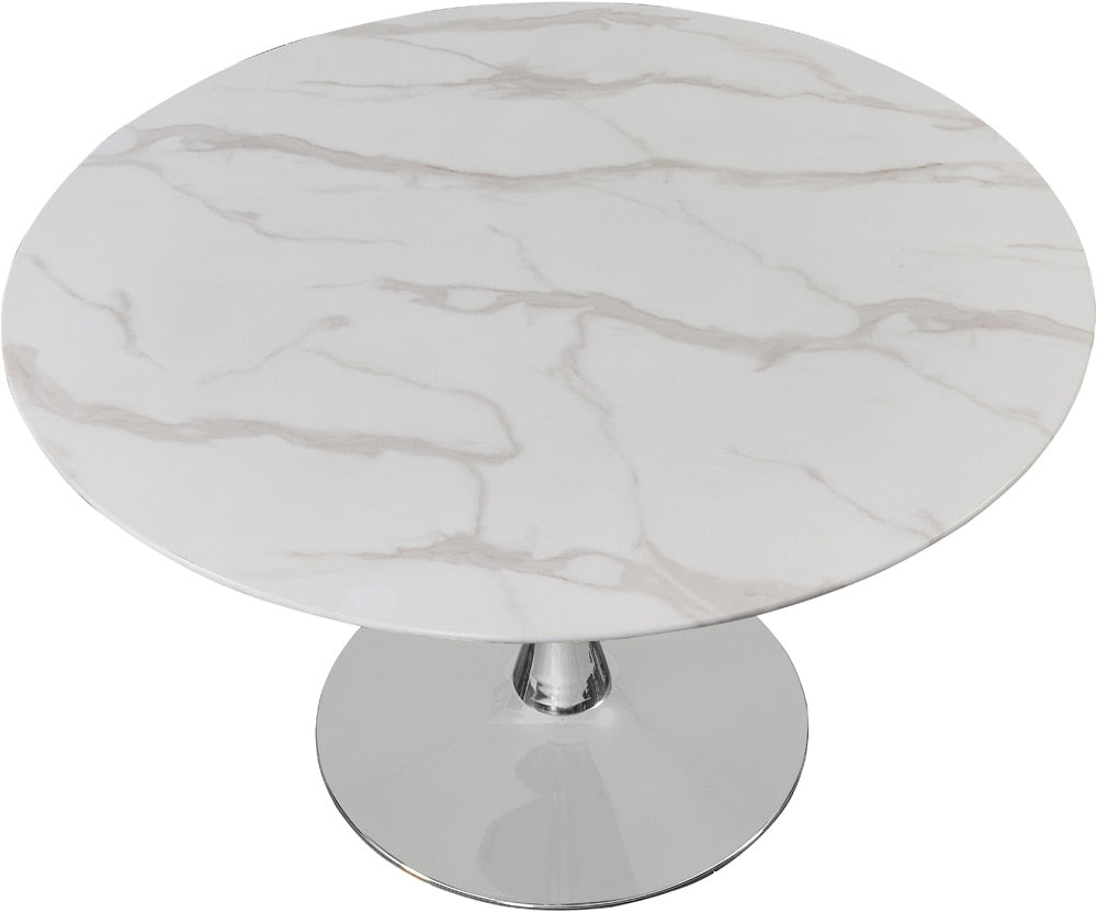 Meridian Furniture - Tulip Chrome Dining Table - 976-T veiw 3