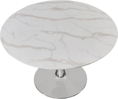 Meridian Furniture - Tulip Chrome Dining Table - 976-T veiw 3