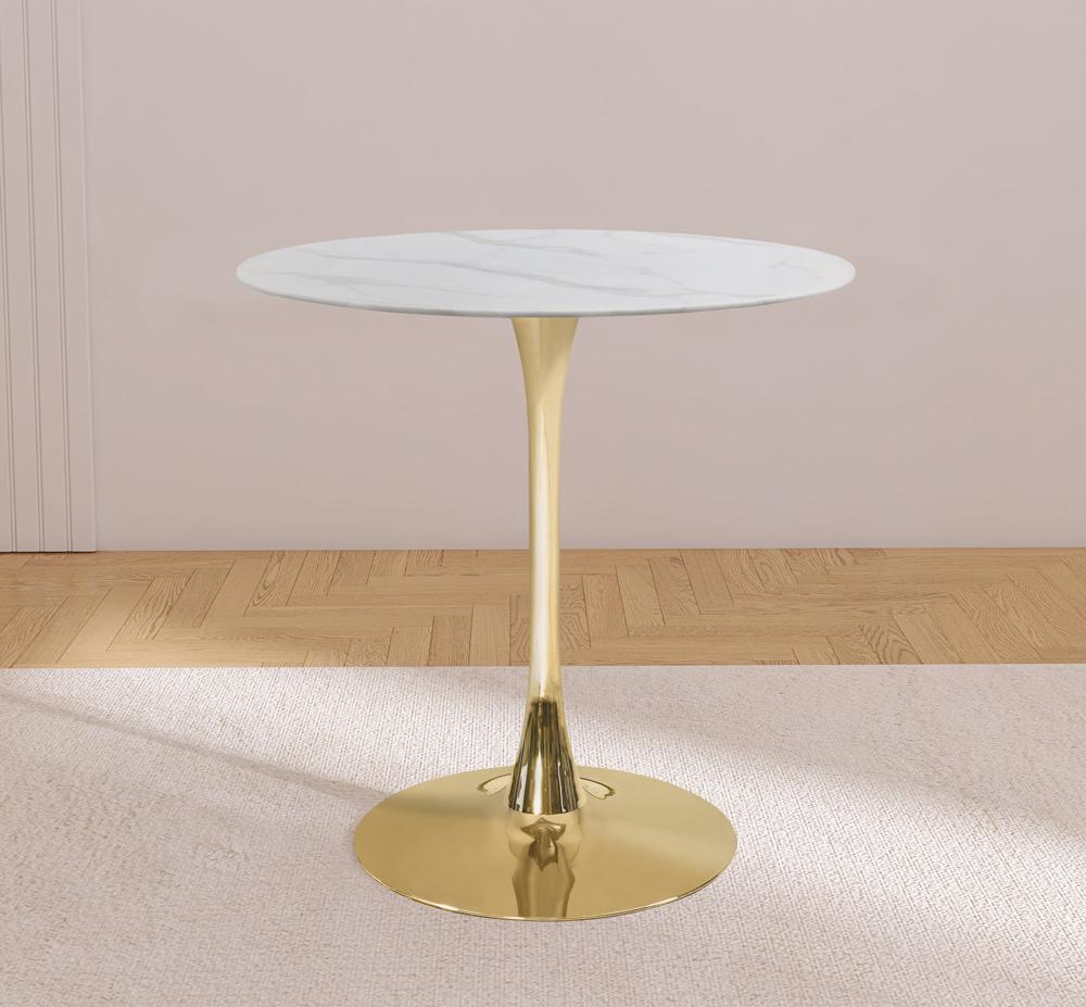 Meridian Furniture - Tulip Gold Counter Height Table - 926-T veiw 2